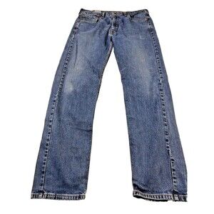 Levis 505 Jeans Men's 36x34 Straight Leg Blue Denim Classic Fit
